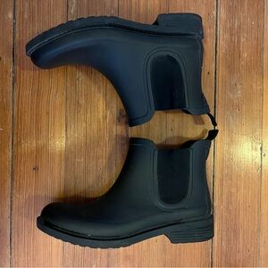 Madewell | Rubber Rain Boots/Chelsea Boots | Black